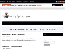 Tablet Screenshot of daddyknowhow.com